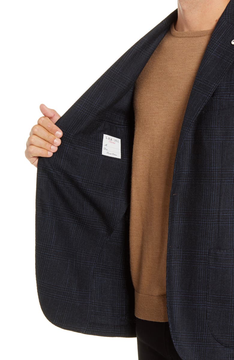 L.B.M. 1911 Trim Fit Plaid Cotton Blend Sport Coat, Alternate, color, 