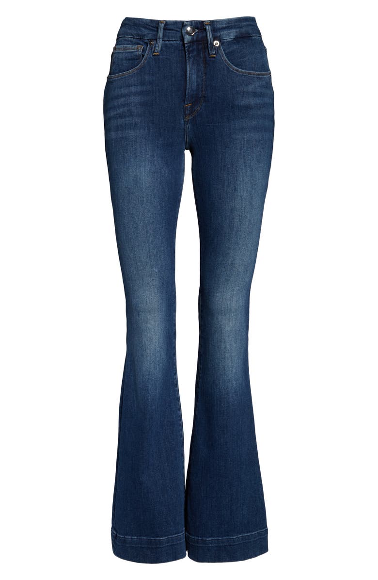 Good American Good Flare Trouser Jeans, Alternate, color, 