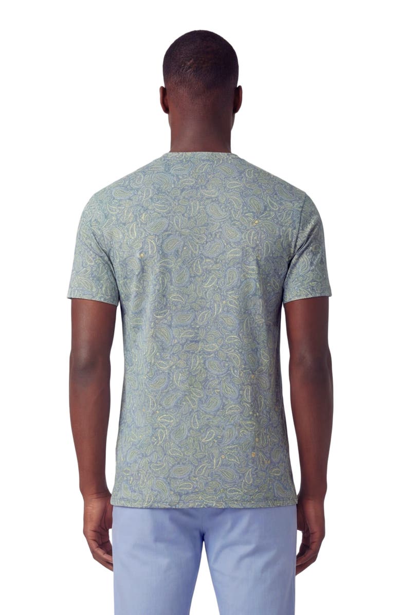 Lords of Harlech Paisley Pile Mens Vneck Tee, Alternate, color, Paisley Pile Sunshine