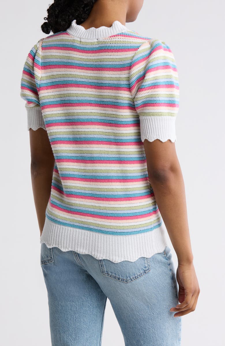 Design History Stripe Cardigan, Alternate, color, Pink Fling Combo