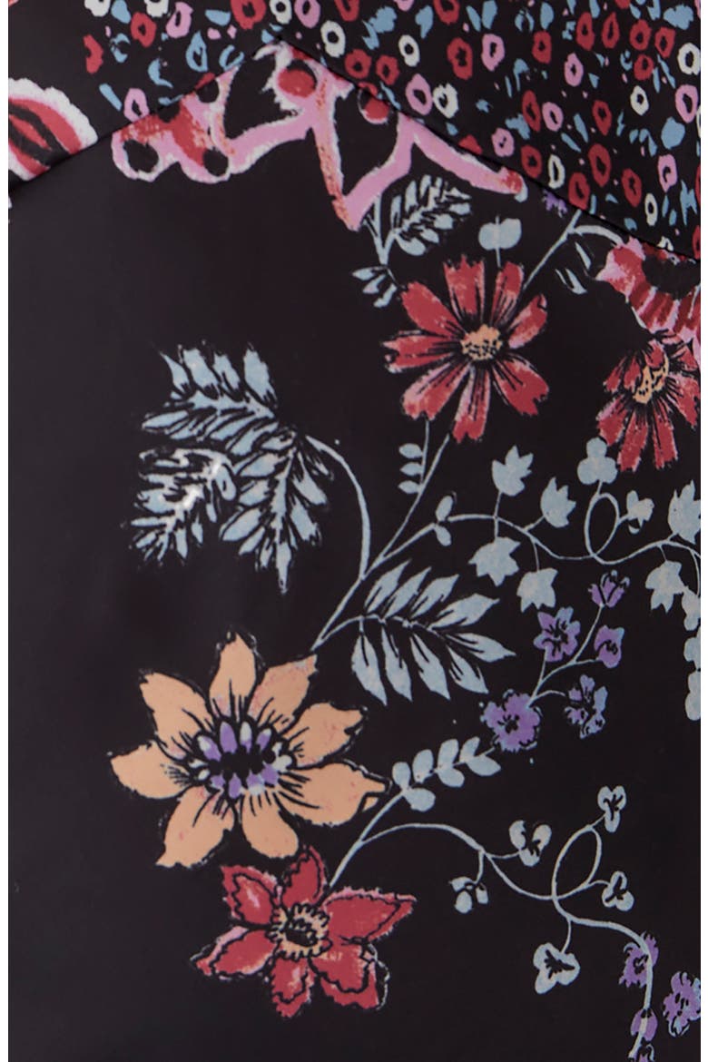 Your Better Side Floral Midi Slipdress, Alternate, color, BLACK COMBO