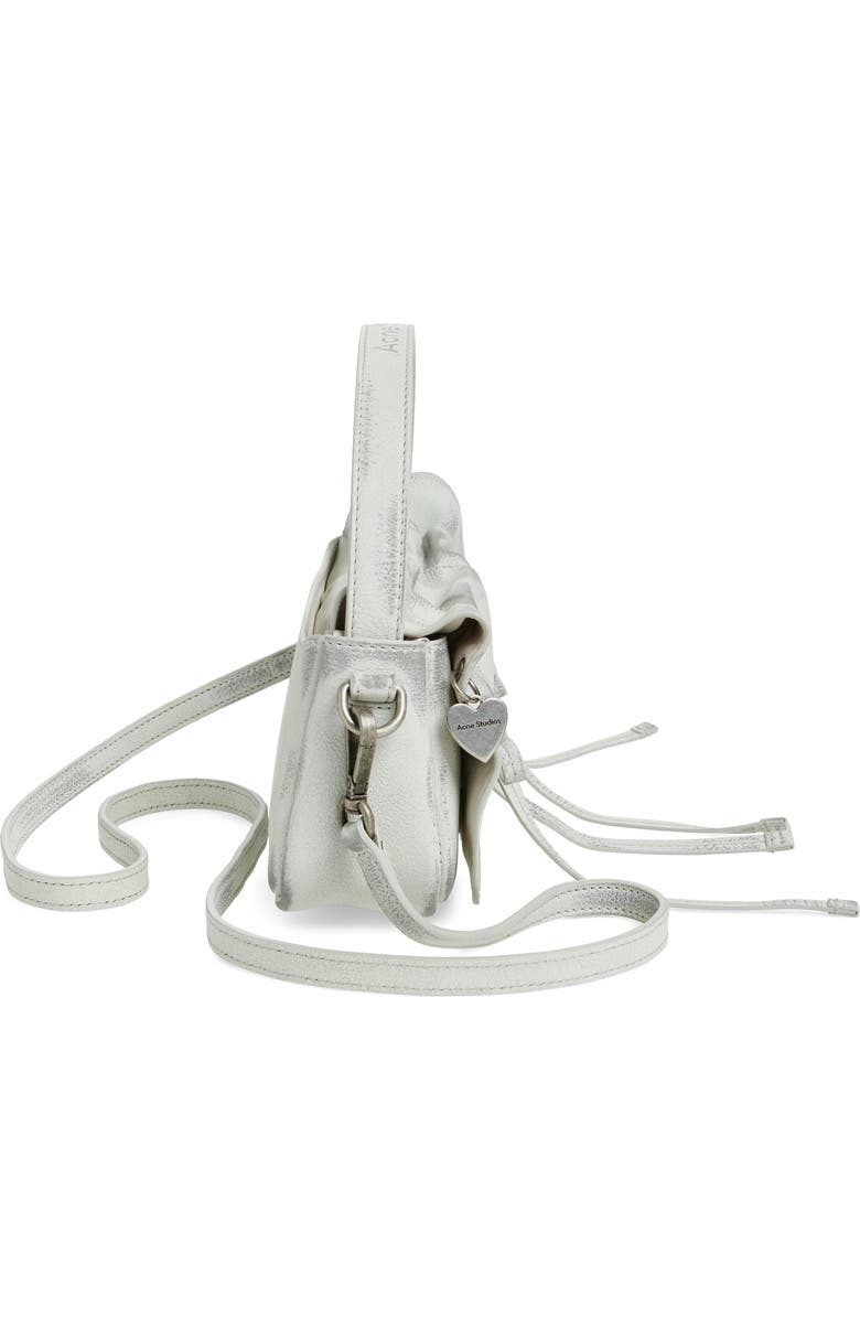 Acne Studios Micro Multipocket Aged Leather Crossbody Bag, Alternate, color,