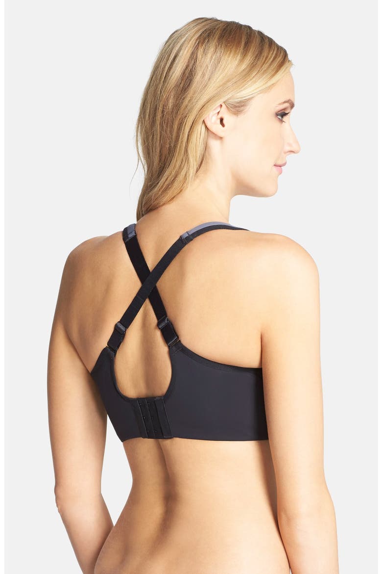 Hi-Impact Underwire Sports Bra, Alternate, color, BLACK