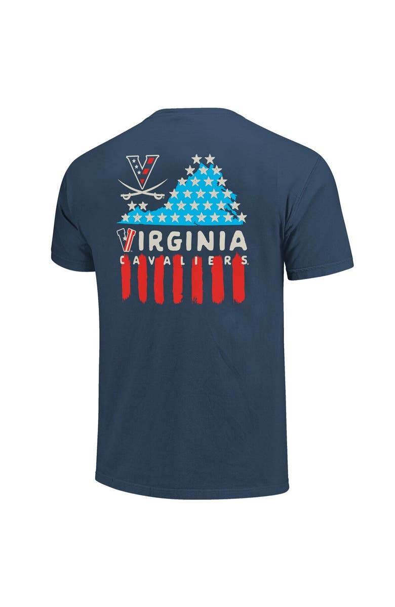 IMAGE ONE Men's Navy Virginia Cavaliers Red, White & Hoo T-Shirt, Alternate, color, Navy