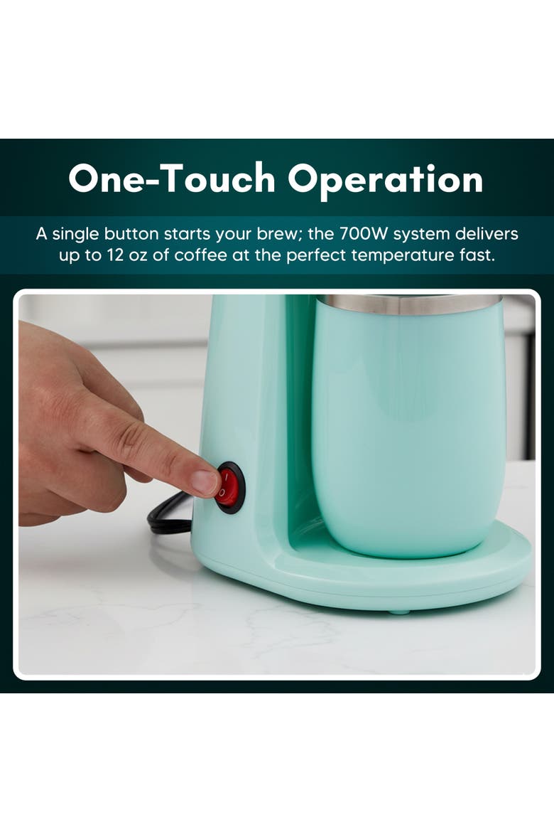 Personal Single-Serve Coffee Maker, Alternate, color, Green