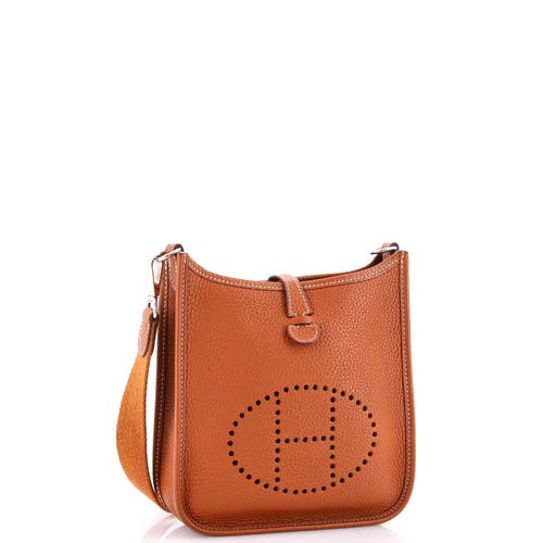 Pre-owned Hermes Hermes Evelyne Bag Gen Iii Clemence Tpm In Gold