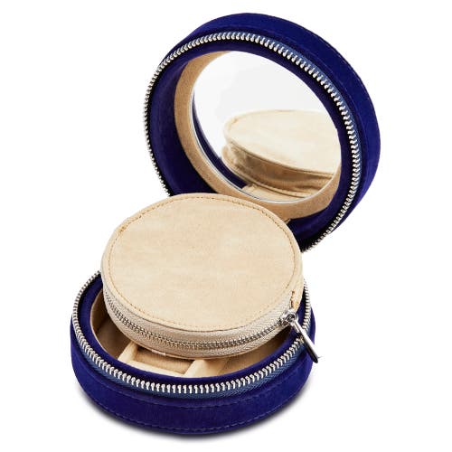 Wolf Royal Asscher Round Jewelry Zip Case In Blue