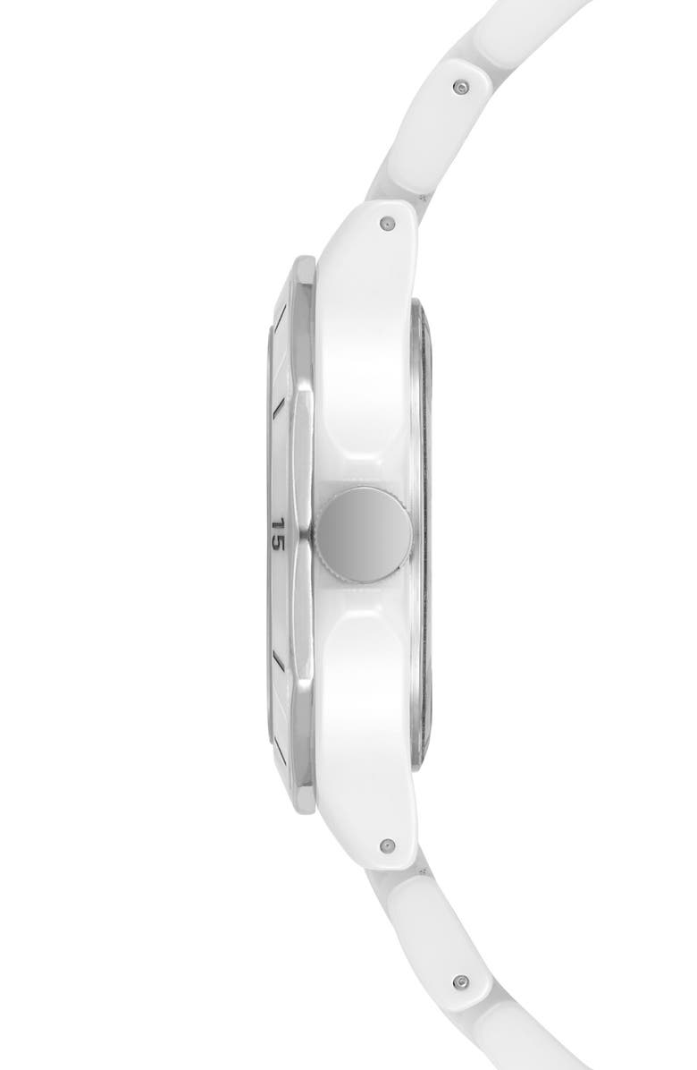 Anne Klein Two-Tone Bracelet Watch, 35mm, Alternate, color, White