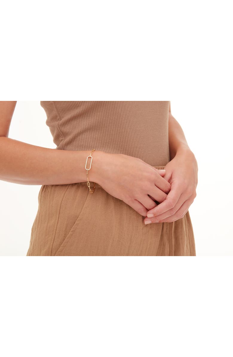 Michael M Pave Singleton Bracelet, Alternate, color, Yellow Gold