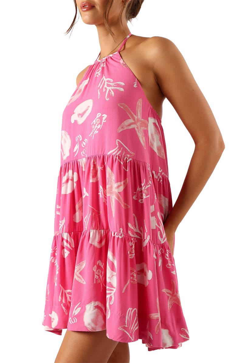 Petal & Pup Schia Halter Minidress, Alternate, color, 