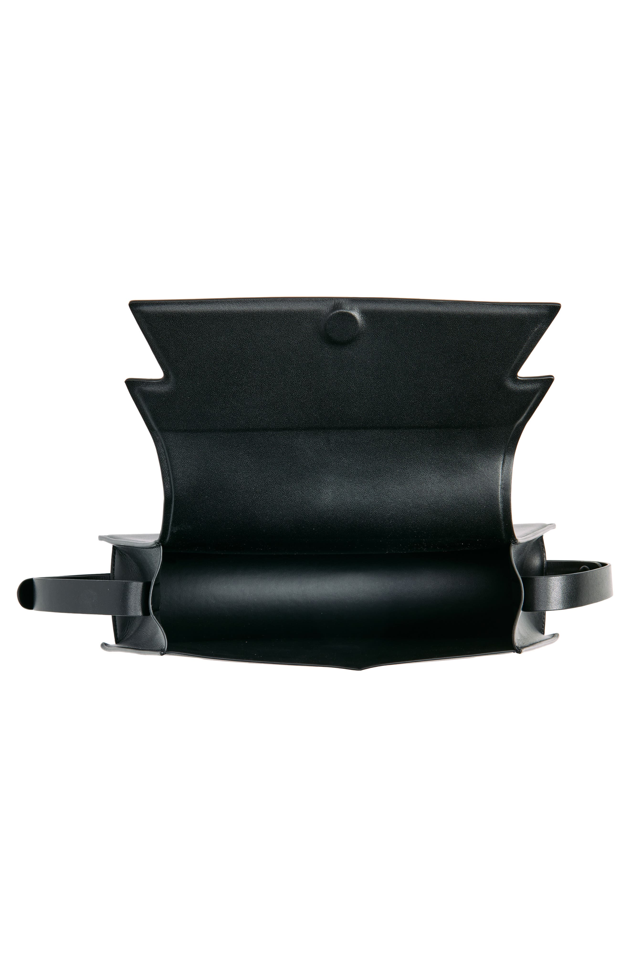 Marni Medium Trunkoise Leather Shoulder Bag, Alternate, color, 