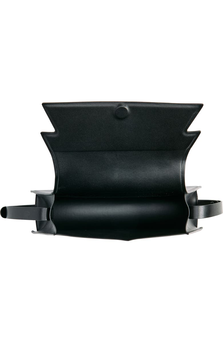 Marni Medium Trunkoise Leather Shoulder Bag, Alternate, color,