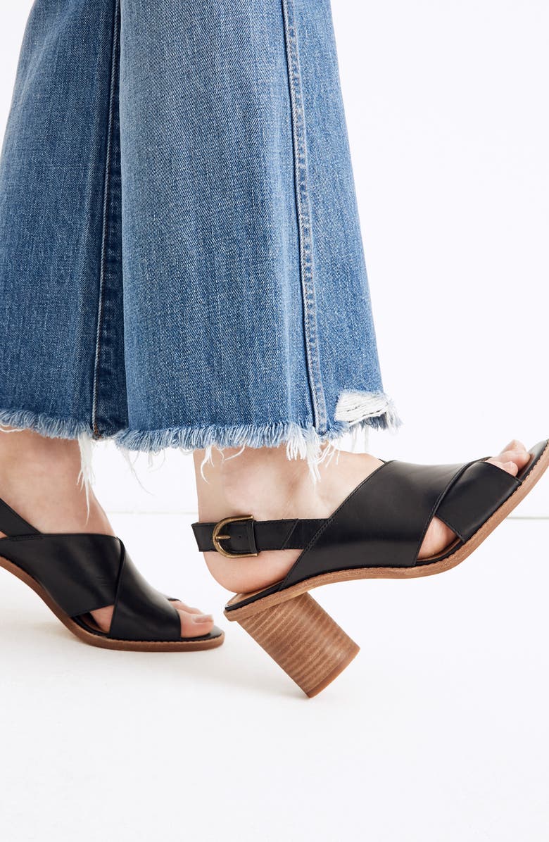 Madewell The Ruthie Crisscross Sandal, Alternate, color,