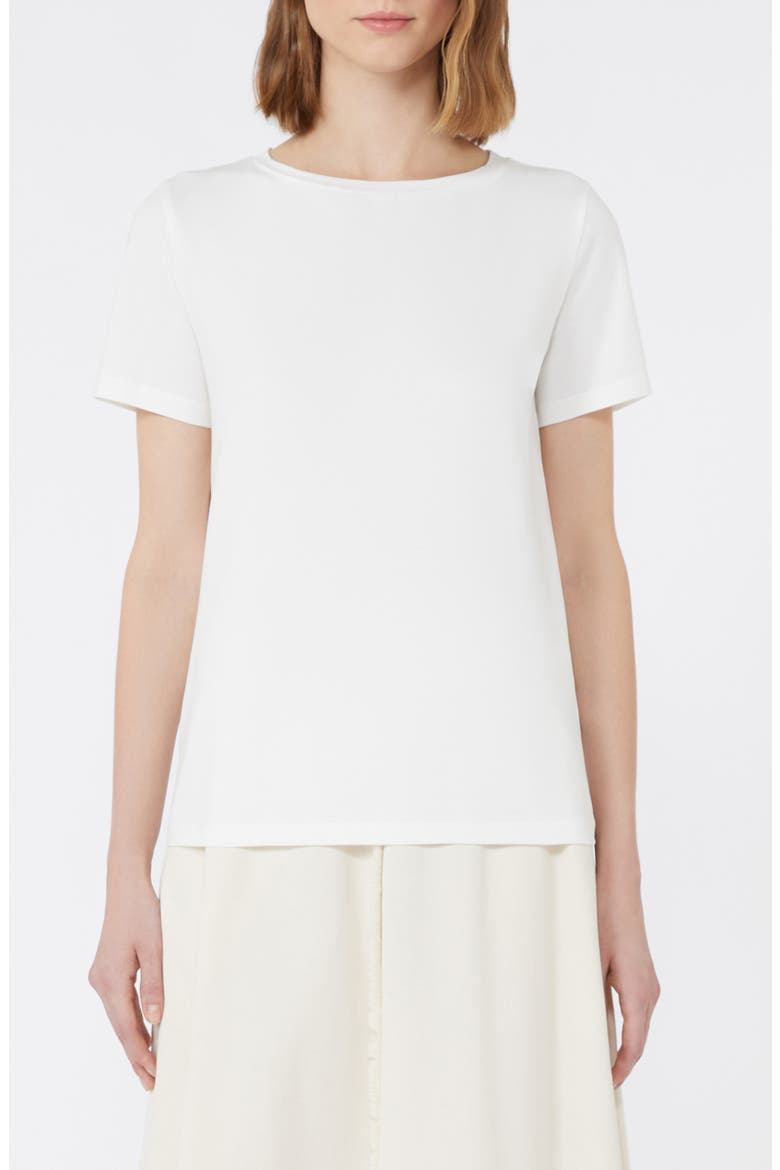 Crewneck Jersey T-Shirt, Main, color, WHITE