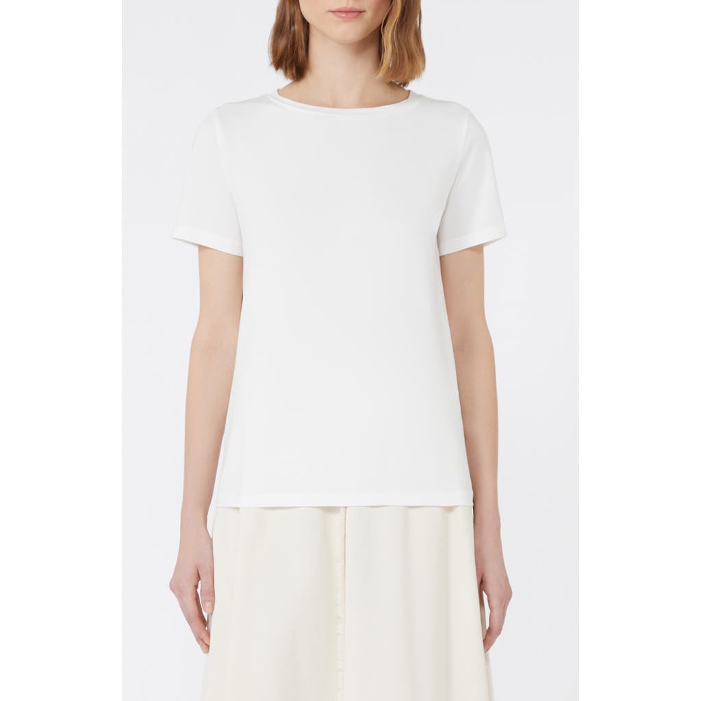 Weekend Max Mara Stretch-cotton T-shirt In White