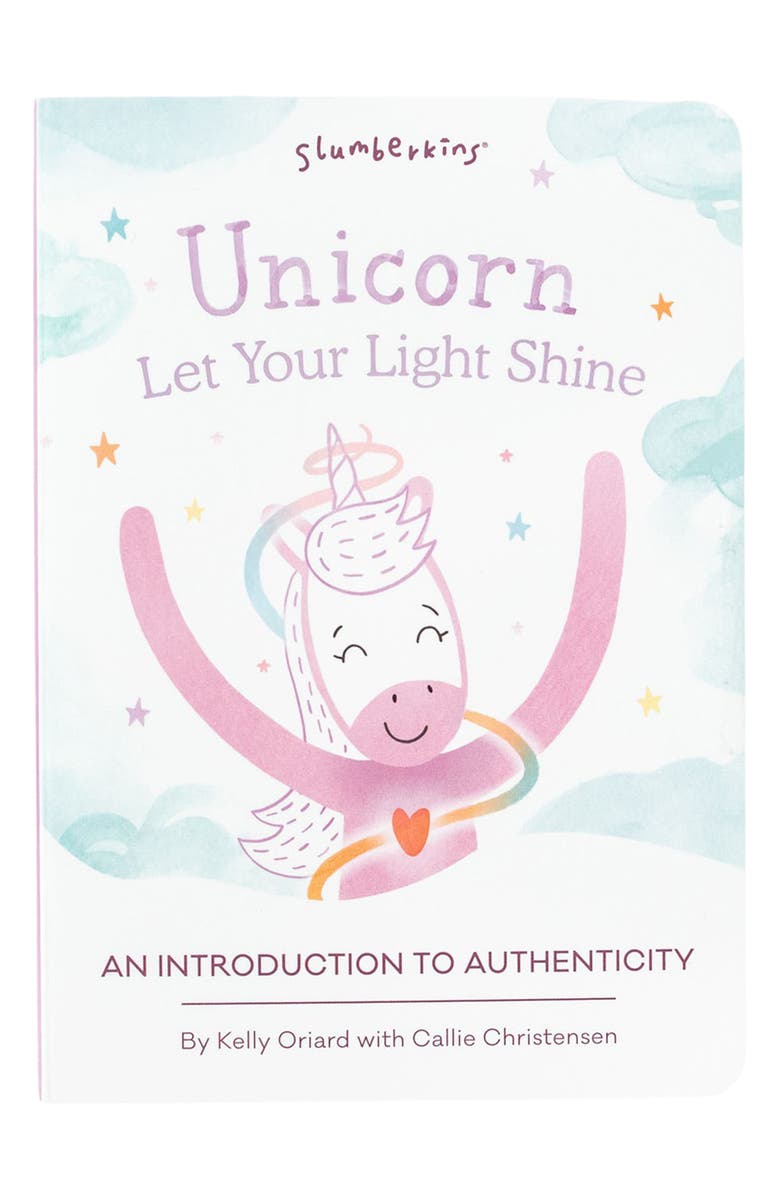 Slumberkins Unicorn Stuffed Animal & 'Unicorn' Board Book, Alternate, color, 