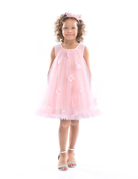 Tulle Layered Floral Dress (Toddler & Little Kid)