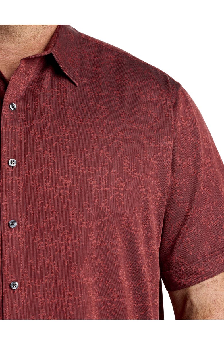 Synrgy by DXL Tonal Floral Sport Shirt, Alternate, color,