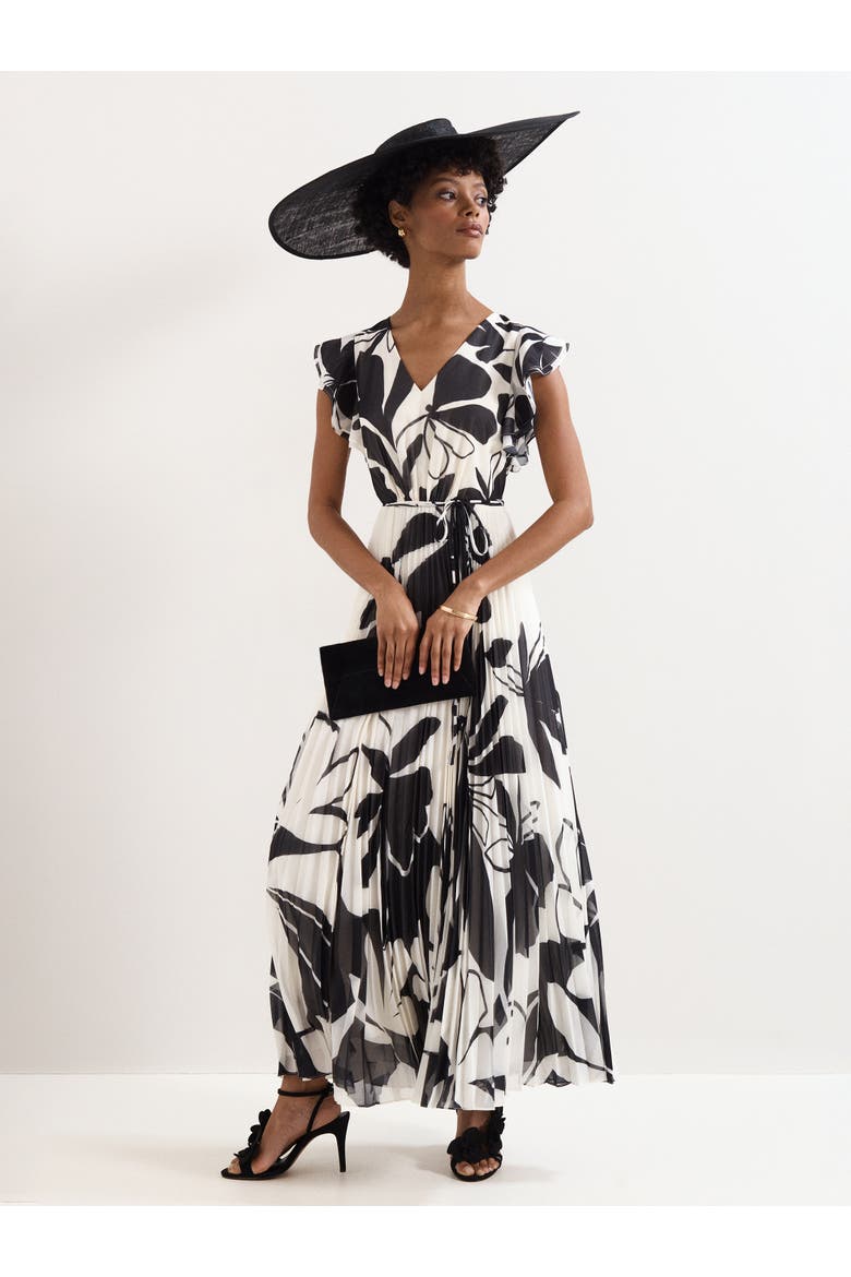 Uma Maxi Dress, Main, color, Black Multi