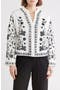 Floral Embroidered Button-Up Shirt
