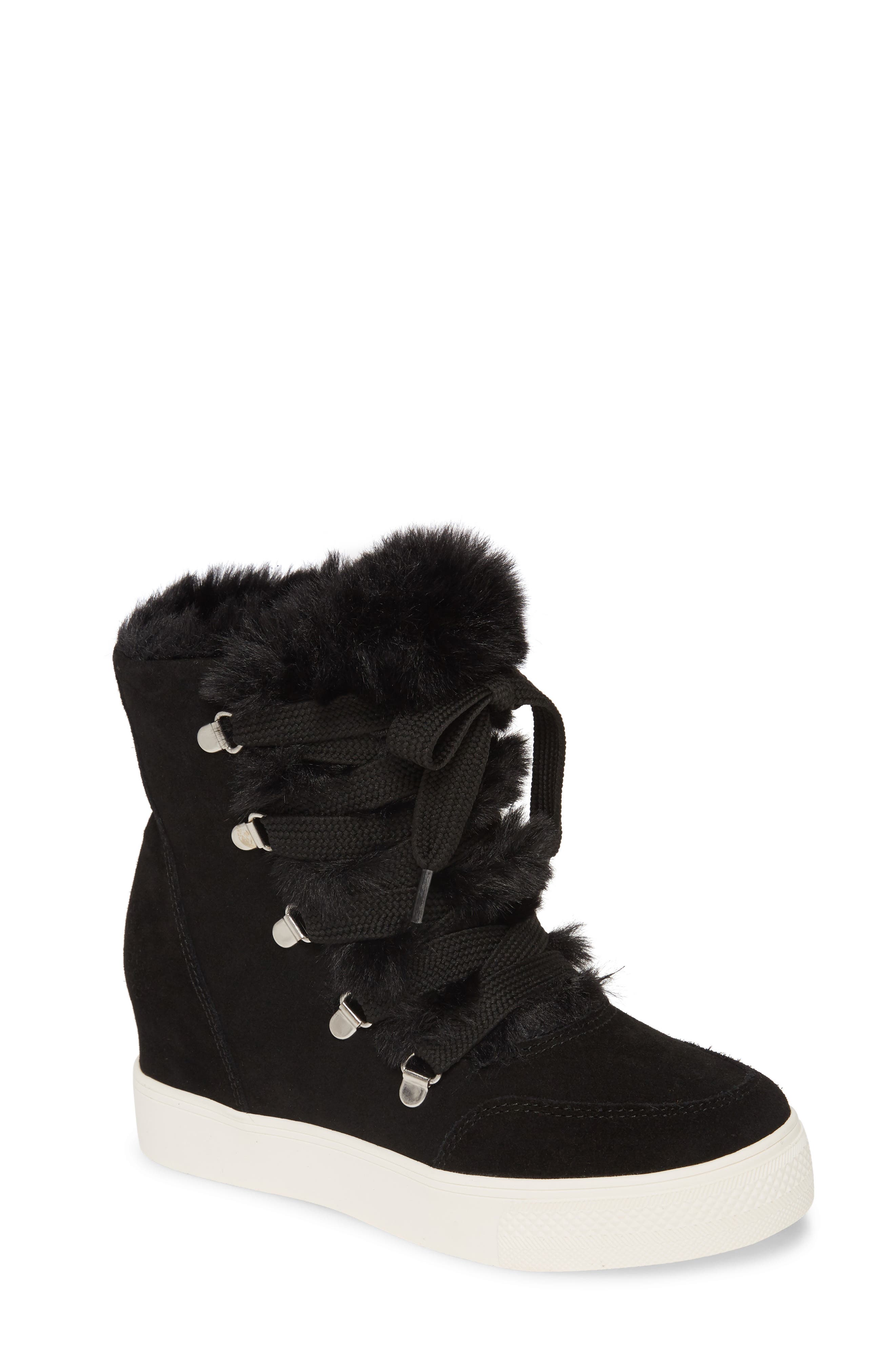 Steve Madden Wharton Faux Fur Bootie, Main, color, 