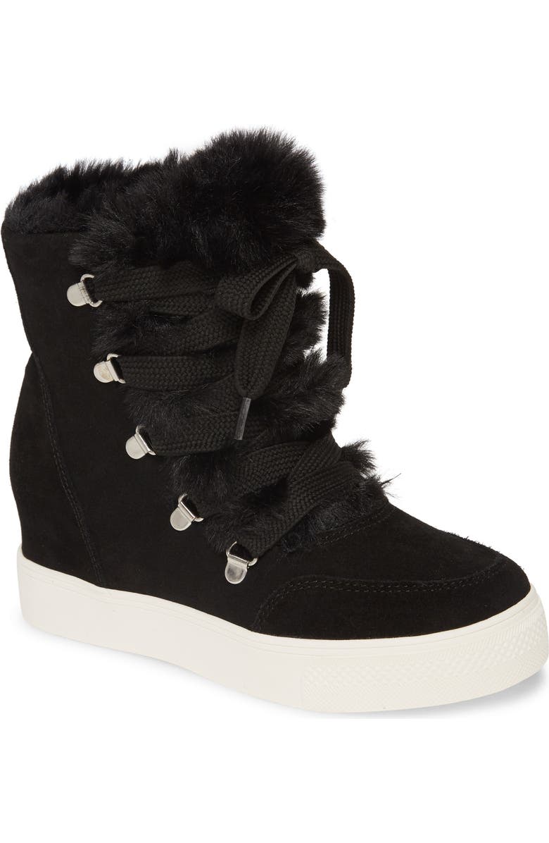 Steve Madden Wharton Faux Fur Bootie, Main, color,