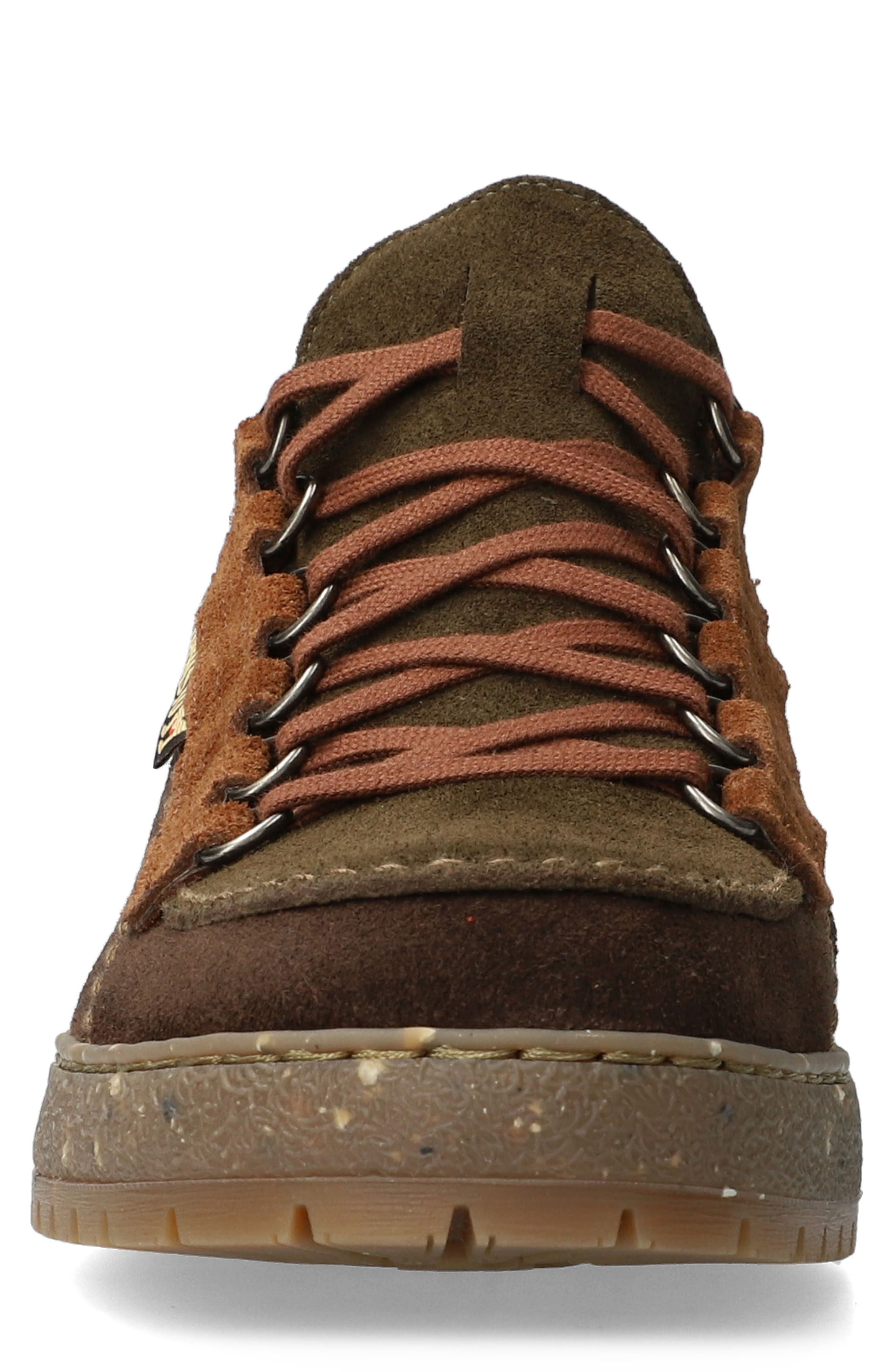 Rainbow Sneaker, Alternate, color, DK BROWN
