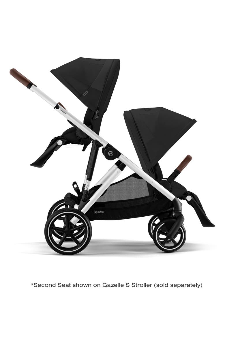 CYBEX Gazelle S Second Seat, Alternate, color, Moon Black