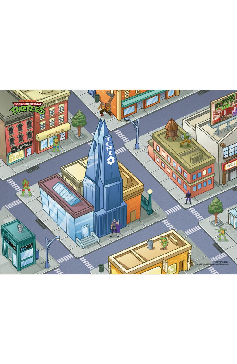 Imaginmat Deluxe Tmnt Floor Playmat & Toy Car, Main, color, Multicolored