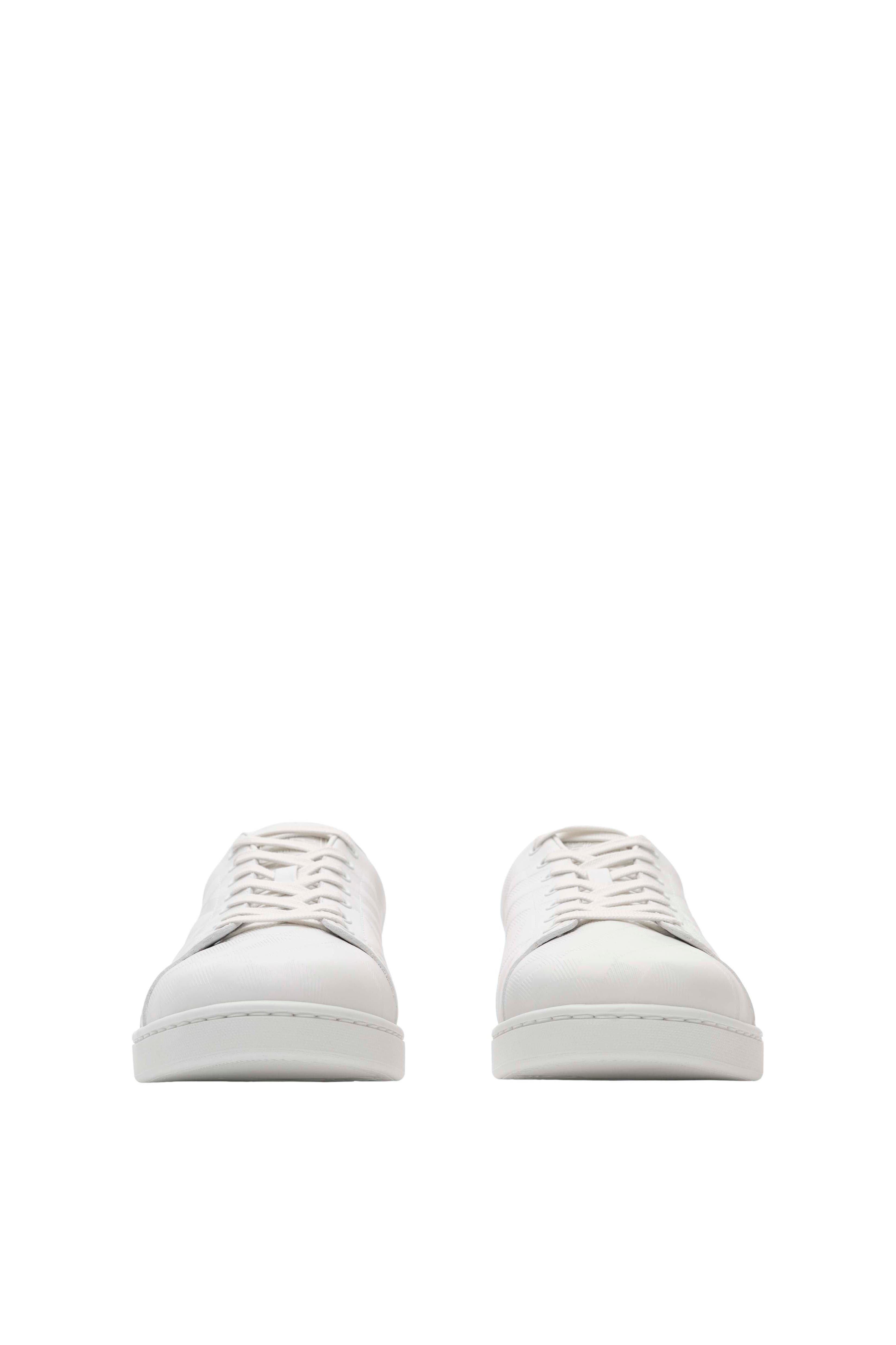 Embossed Check Leather Set Sneakers - image 4