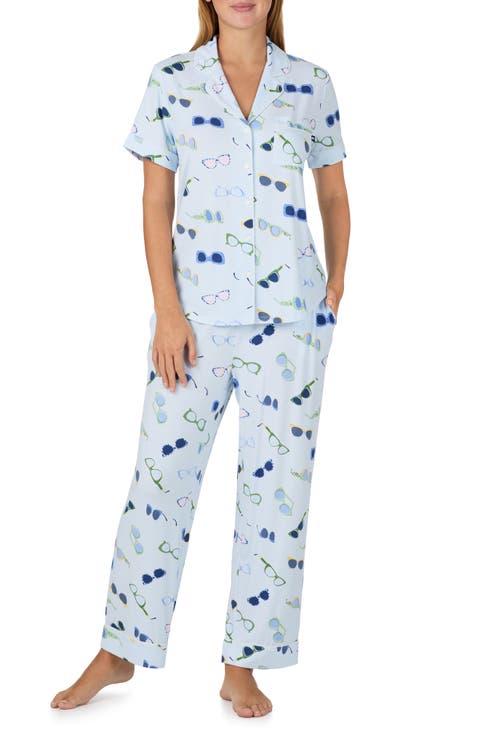 print crop pajamas