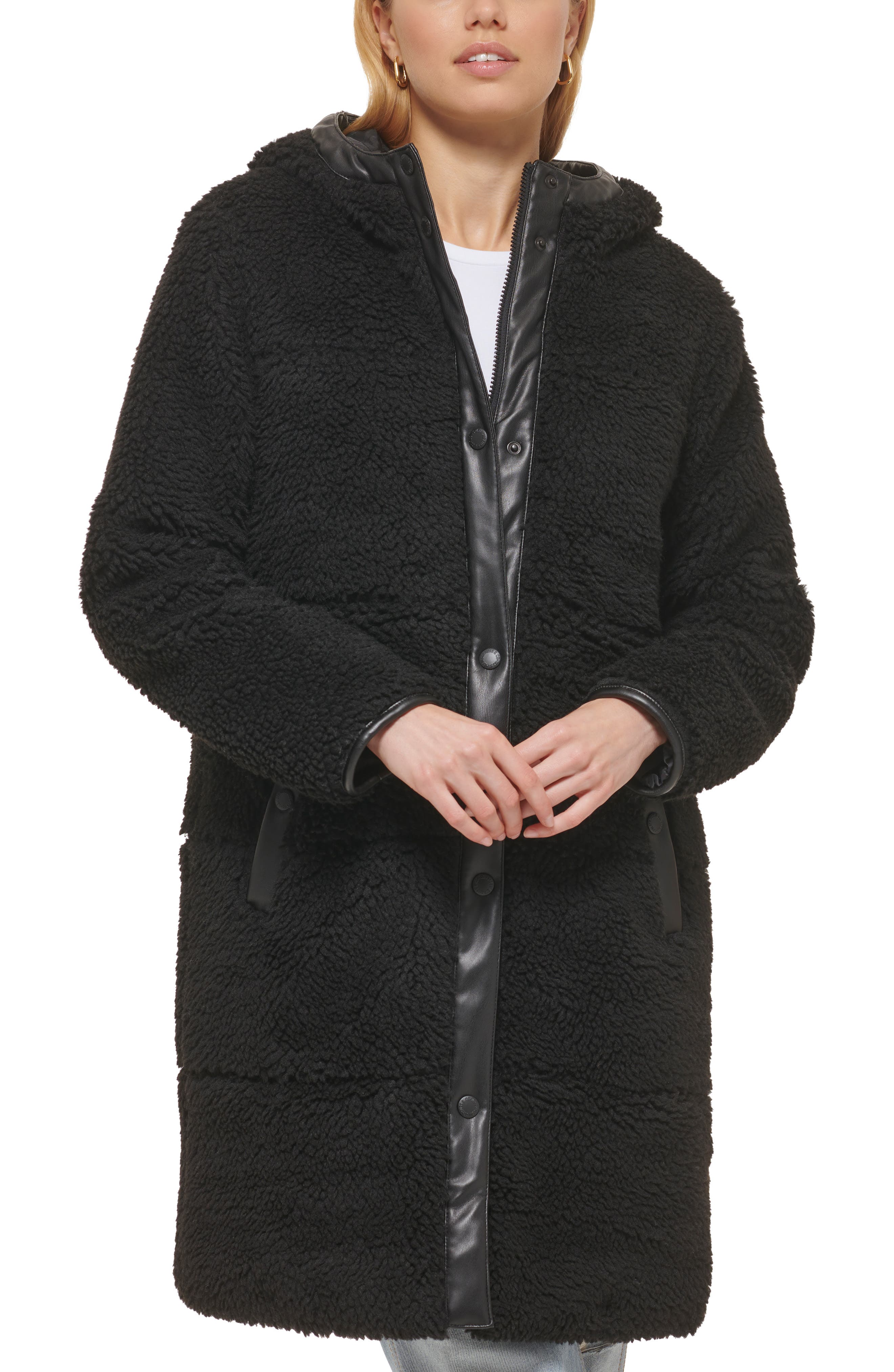 Levi's® Faux Shearling Quilted Parka | Nordstromrack