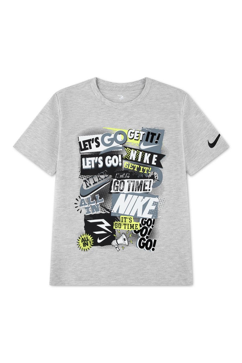 Kids' Collage Graphic Tee, Main, color, GREY HEATHER
