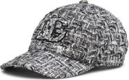 Dolce&Gabbana Rachel Sequin Logo Tweed Baseball Cap