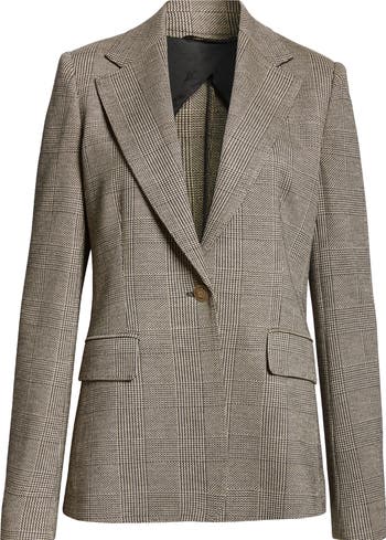Max Mara Muschio Houndstooth Wool Blend Blazer | Nordstrom