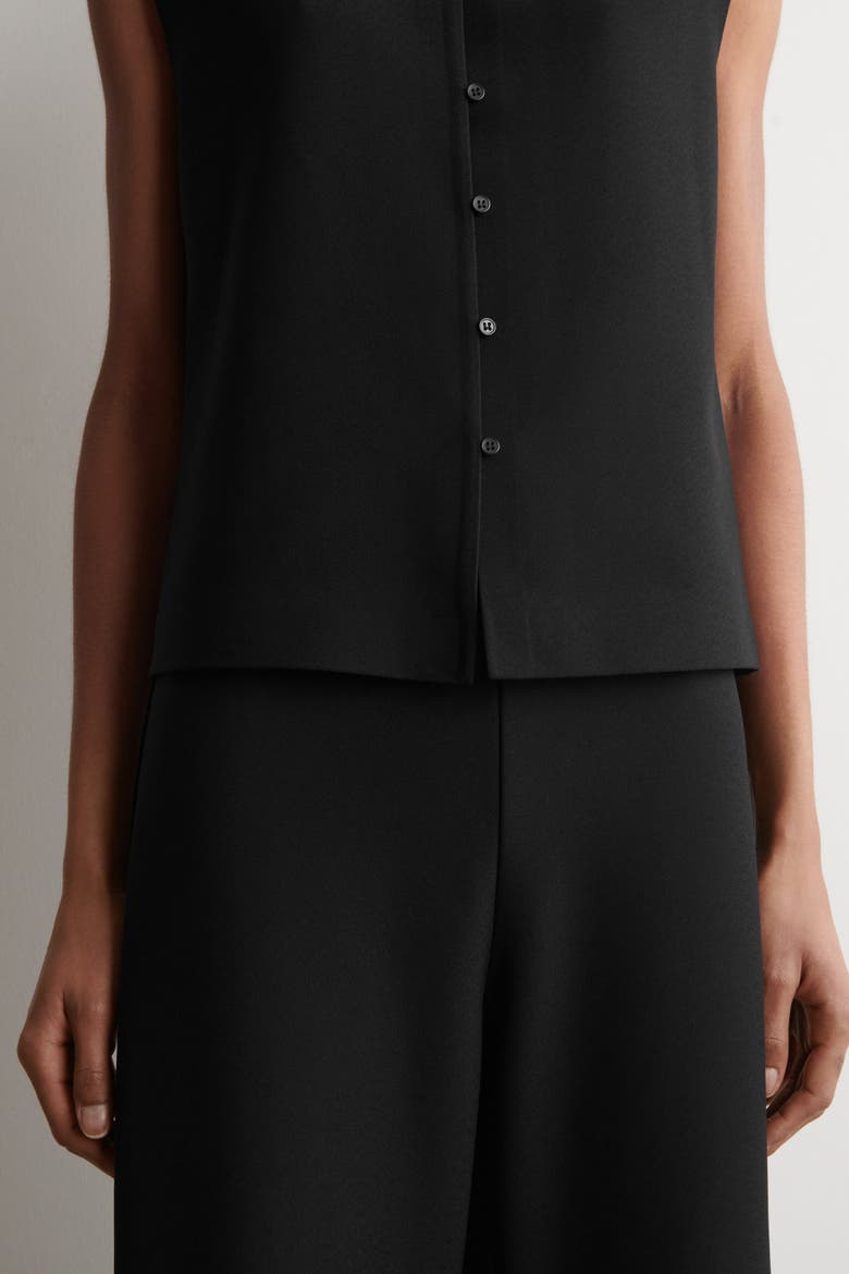 High-waisted Trousers, Alternate, color, BLACK