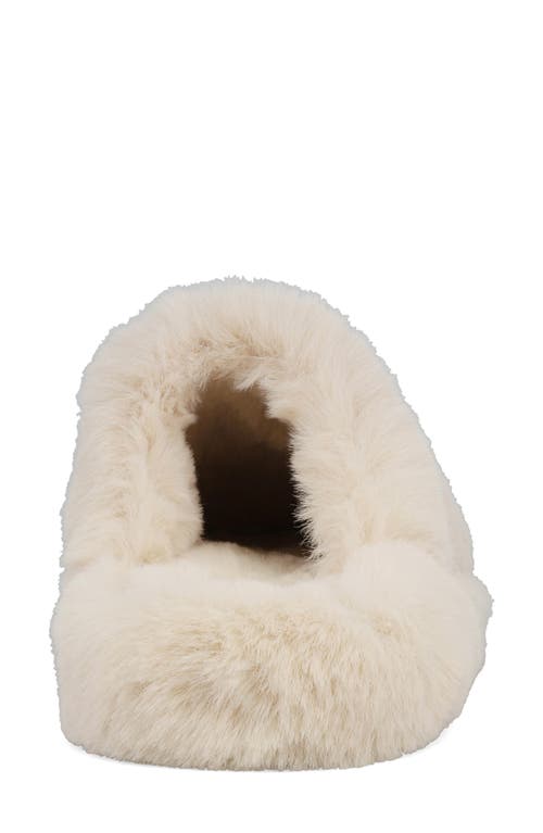 Mia Sled Faux Fur Slipper In Multi
