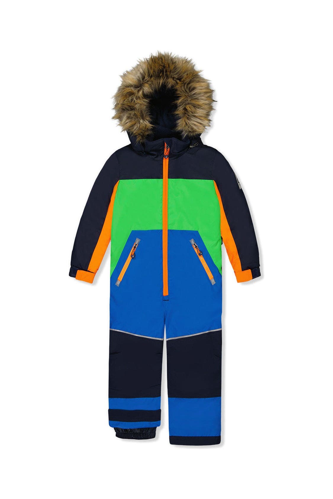 selected Blue, Green and Orange