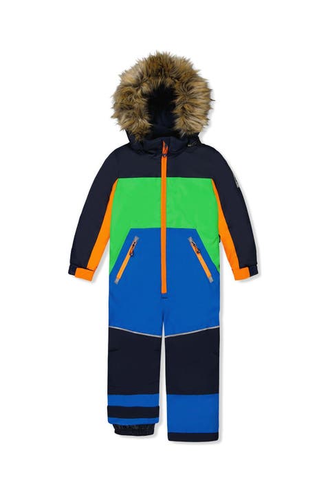 Discover Colorblock Detachable Hood One Piece Snowsuit