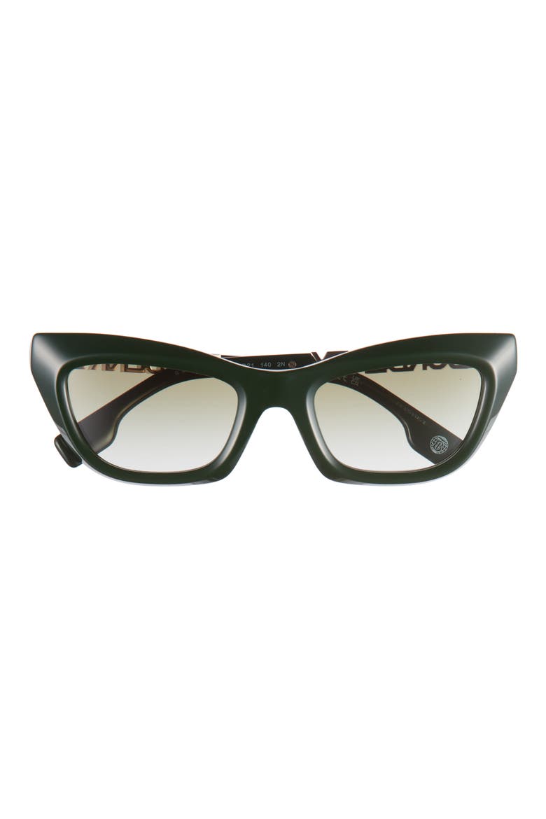 51mm Cat Eye Sunglasses, Main, color, GREEN