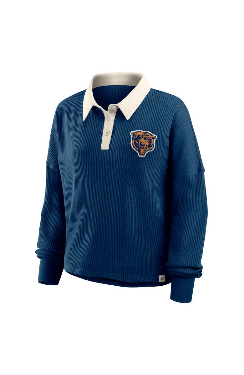 FANATICS Women
s Fanatics Navy Chicago Bears Oversized Hometown Premium Thermal Long Sleeve Shirt, Alternate, color, Navy
