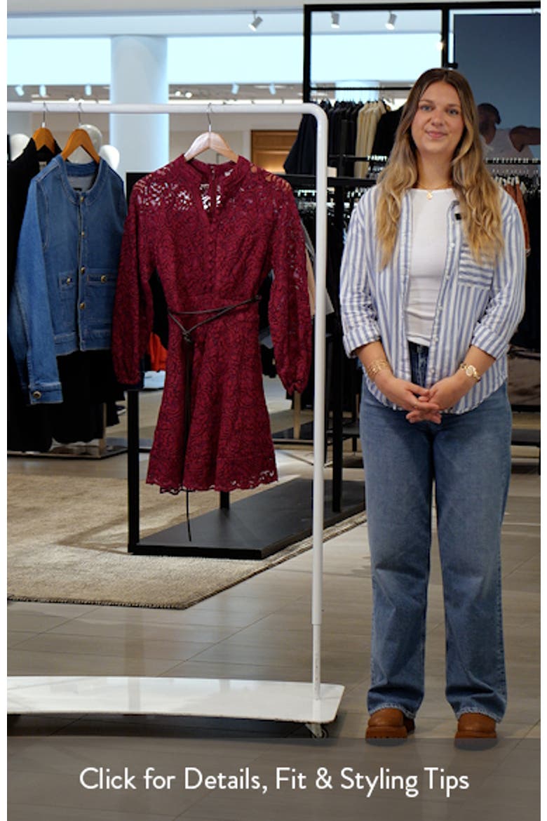 Lace Long Sleeve Minidress video