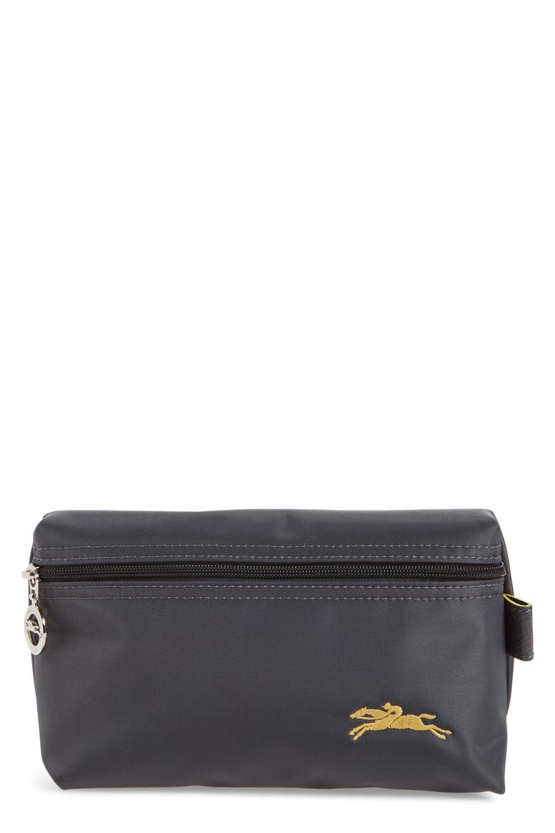 Le Pliage Club Cosmetic Case, Main, color, GUNMETAL
