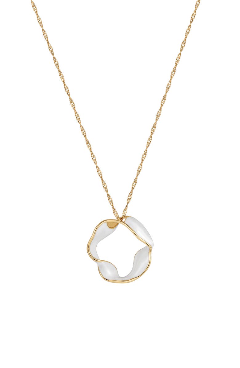 RC RETRO CHIC Breeze Necklace, Main, color, Gold & White