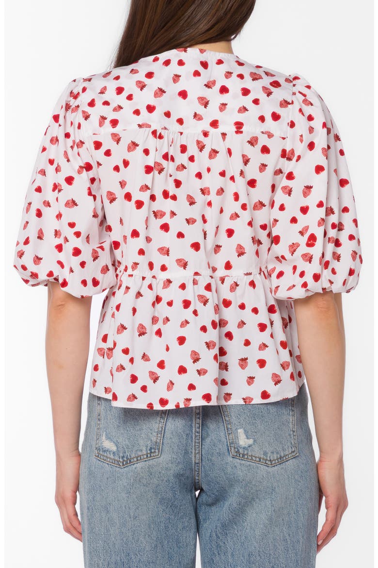Ferlita Puff Sleeve Top, Alternate, color, STRAWBERRY FIELDS