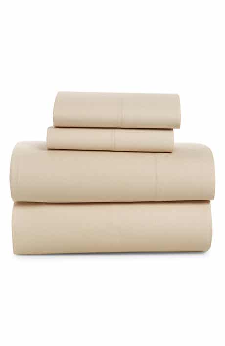 French Connection Cotton Percale 4-Piece Bed Sheet Set