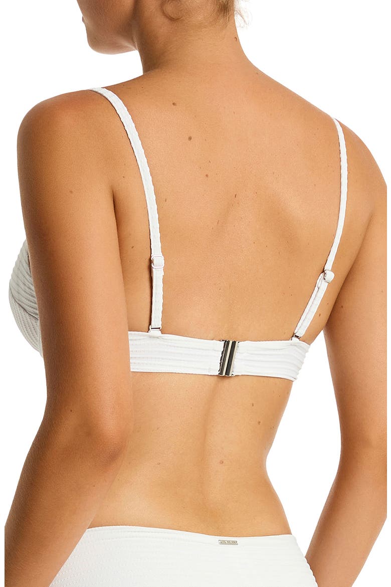 Spinnaker Underwire Balconette Bikini Top, Alternate, color, WHITE