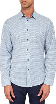 Brooklyn Brigade Watercolor Geometric Long Sleeve Shirt