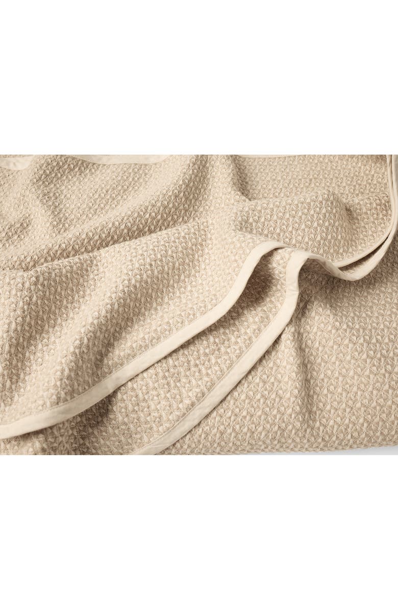 Coyuchi Honeycomb Organic Cotton Blanket, Alternate, color, Undyed/ Oyster