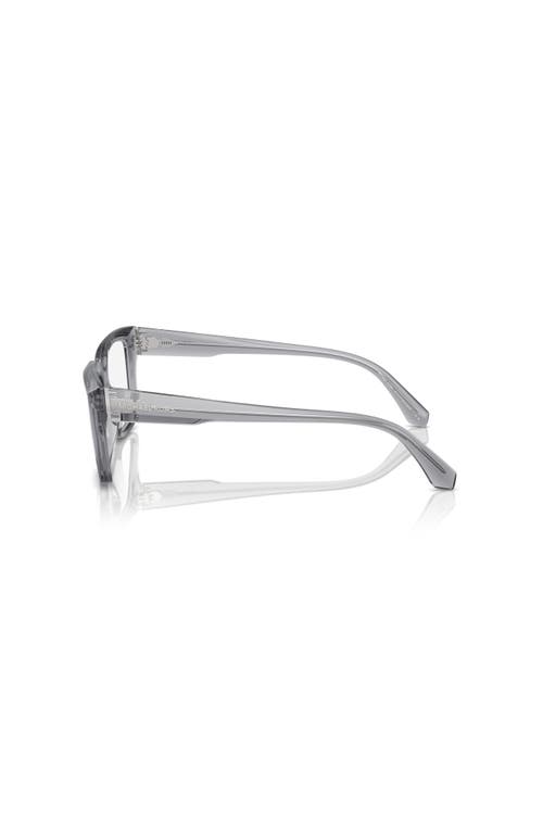 Michael Kors 54mm Rectangle Optical Glasses In Gray